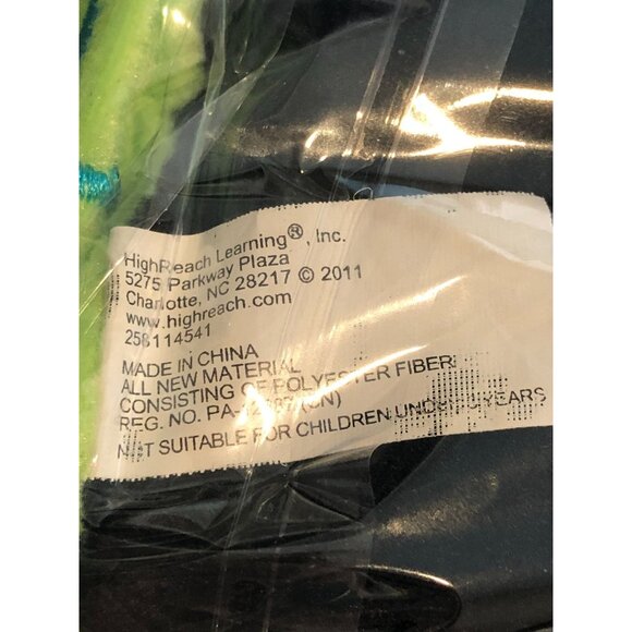 High Reach Learning Family Car Plush Green Blue Stuffed 8" Long 2011 - Picture 11 of 11